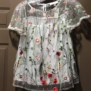 Anthropologie floral blouse